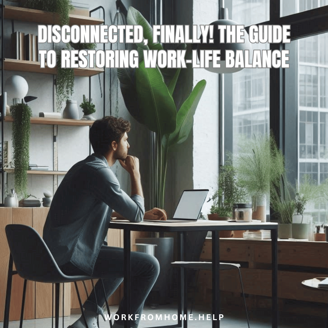 Disconnected, Finally! The Guide to Restoring Work-Life Balance